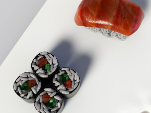 sushi plate 3D 模型