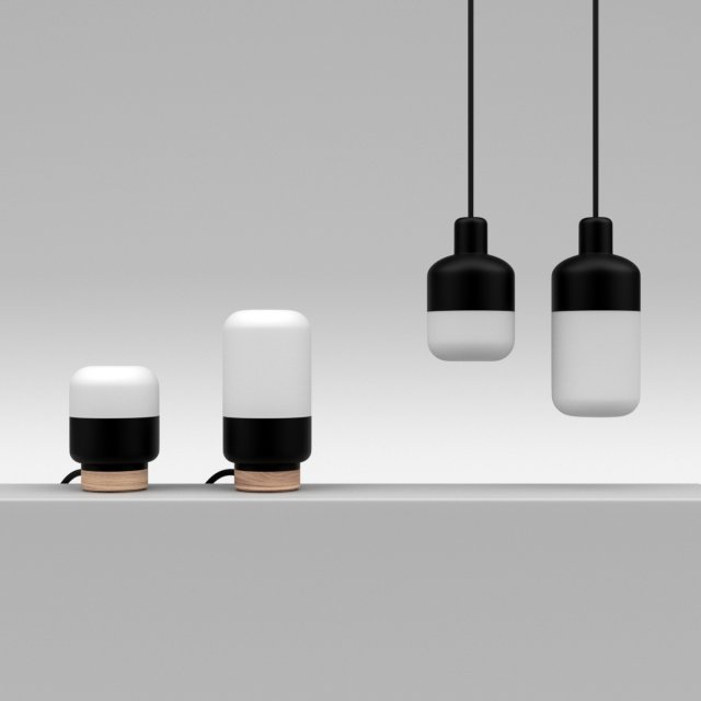 ohm pendant and table lamp collection 3D Modell .c4d .max .obj .3ds .fbx .stl .blend 