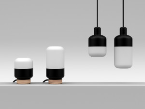 ohm pendant and table lamp collection 3D Model