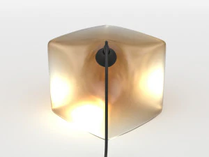 l&acirc;mpada cubo Modelo 3D