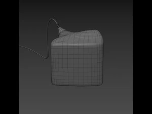 l&acirc;mpada cubo Modelo 3D