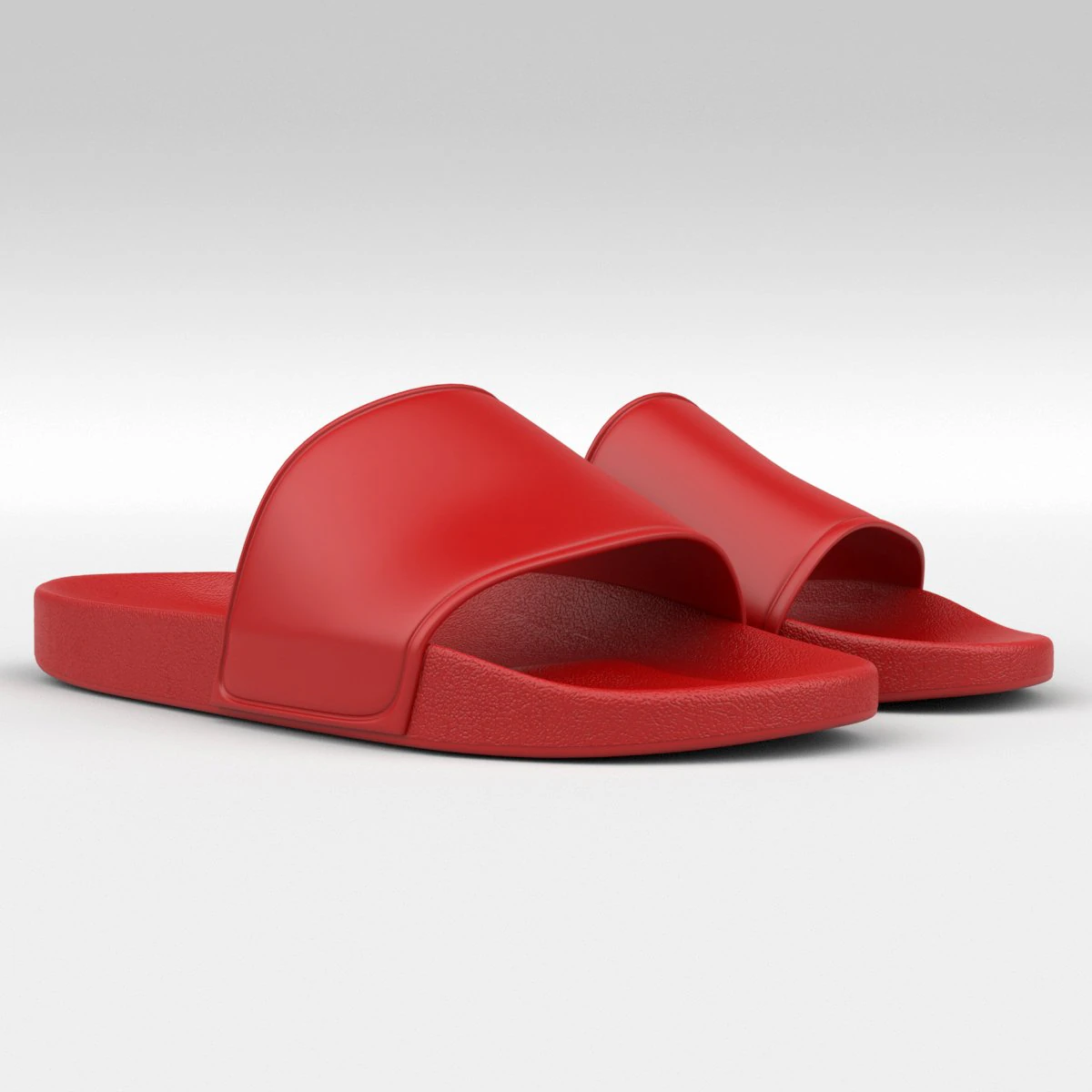 rubber slip-on sandals 3D Model .c4d .max .obj .3ds .fbx .stl .blend 