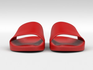 rubber slip-on sandals 3D Model
