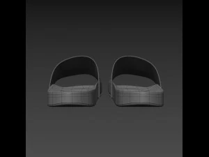 rubber slip-on sandals 3D Model