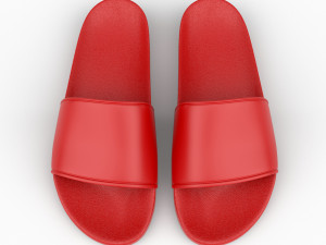 rubber slip-on sandals 3D Model