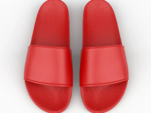 rubber slip-on sandals 3D Model