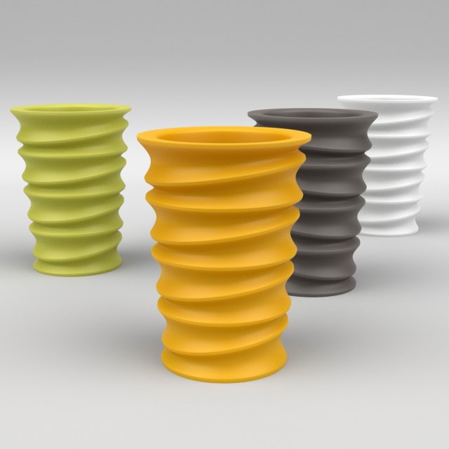 swizzle planter 3D-Modell .c4d .max .obj .3ds .fbx .stl .blend 