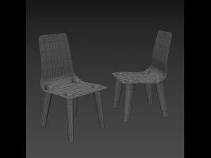 grown nickel chair 3D Model