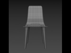 grown nickel chair Model 3D