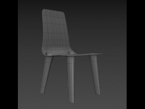 grown nickel chair Model 3D