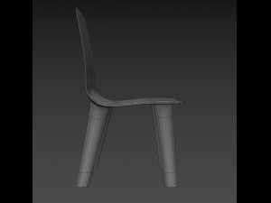 grown nickel chair Model 3D