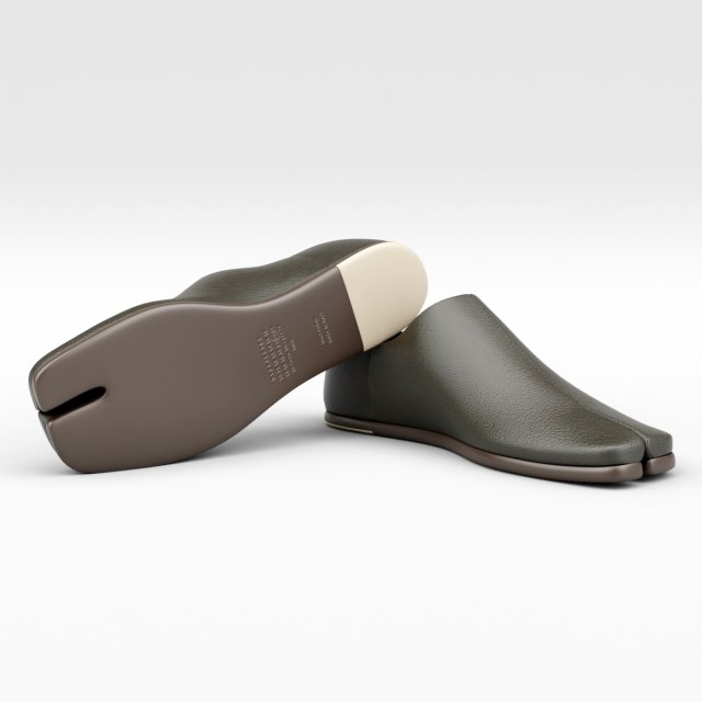 tabi leather loafers Modèle 3D .c4d .max .obj .3ds .fbx .stl .blend 