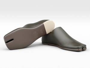 tabi leather loafers 3D-Modell