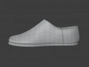 tabi leather loafers 3D Model