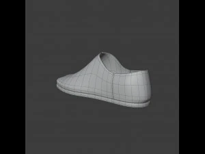 tabi leather loafers 3D Model