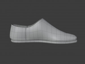 tabi leather loafers Modèle 3D