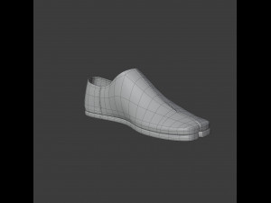 tabi leather loafers Modèle 3D
