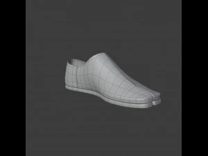 tabi leather loafers 3D Model