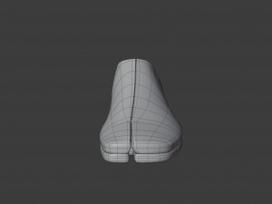 tabi leather loafers Modèle 3D