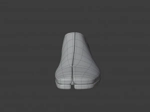 tabi leather loafers 3D Model