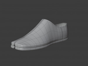 tabi leather loafers Modèle 3D