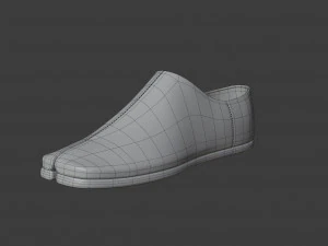 tabi leather loafers 3D Model