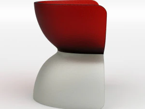 cast glass chair 3D Model
