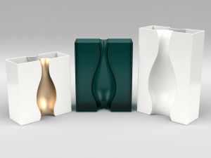 illusion vase set 3D Модель
