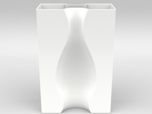 illusion vase set Model 3D