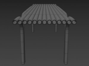 alltubes bench Model 3D