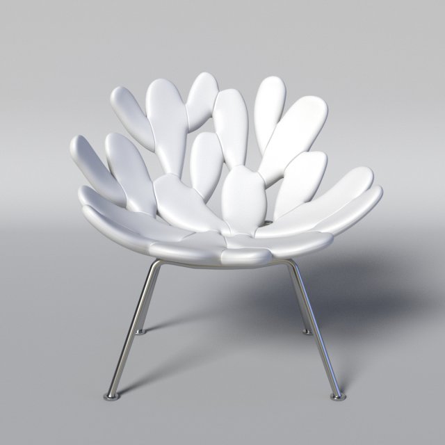 filicudi armchair 3D Model .c4d .max .obj .3ds .fbx .stl .blend 