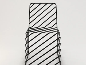 thin black lines chair 3D Model