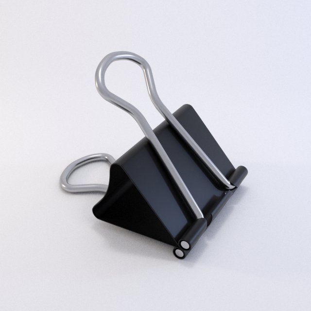 binder clip Modello 3D .c4d .max .obj .3ds .fbx .stl .blend 