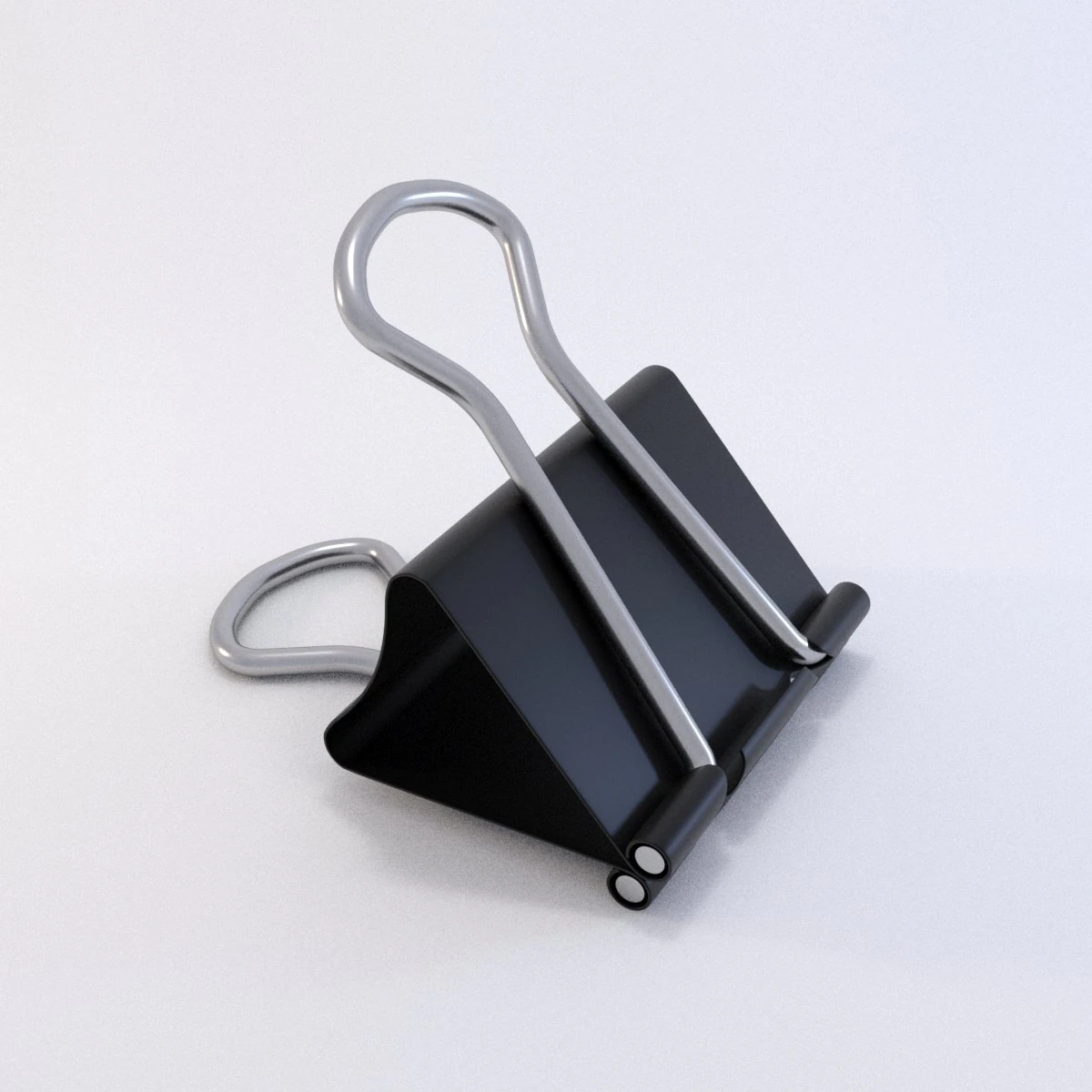 binder clip 3D Model .c4d .max .obj .3ds .fbx .stl .blend 
