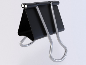 binder clip Modello 3D