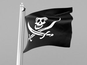 pirate flag Model 3D