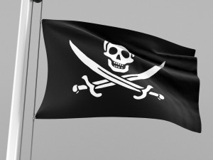 pirate flag Model 3D