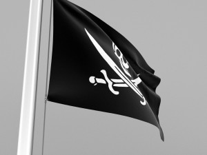 pirate flag Model 3D