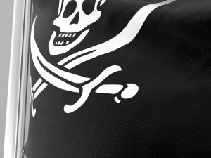 pirate flag Model 3D