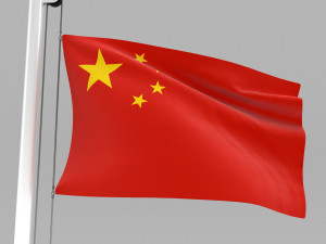 flag of china 3D Model