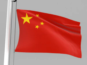 flag of china 3D Model