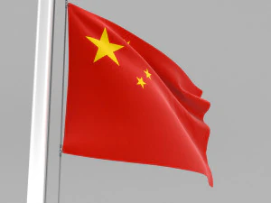 flag of china 3D Model