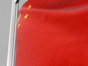 flag of china 3D Model