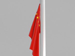 flag of china 3D Model