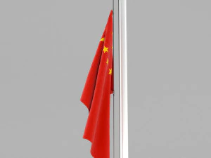 flag of china 3D Model
