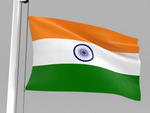 flag of india 3D Model