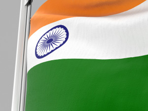 flag of india Model 3D