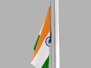 flag of india Model 3D