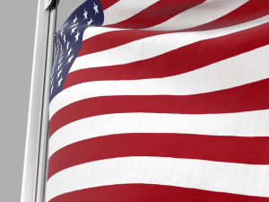 flag of united states of america Modelo 3D