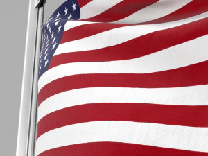 flag of united states of america 3D Model